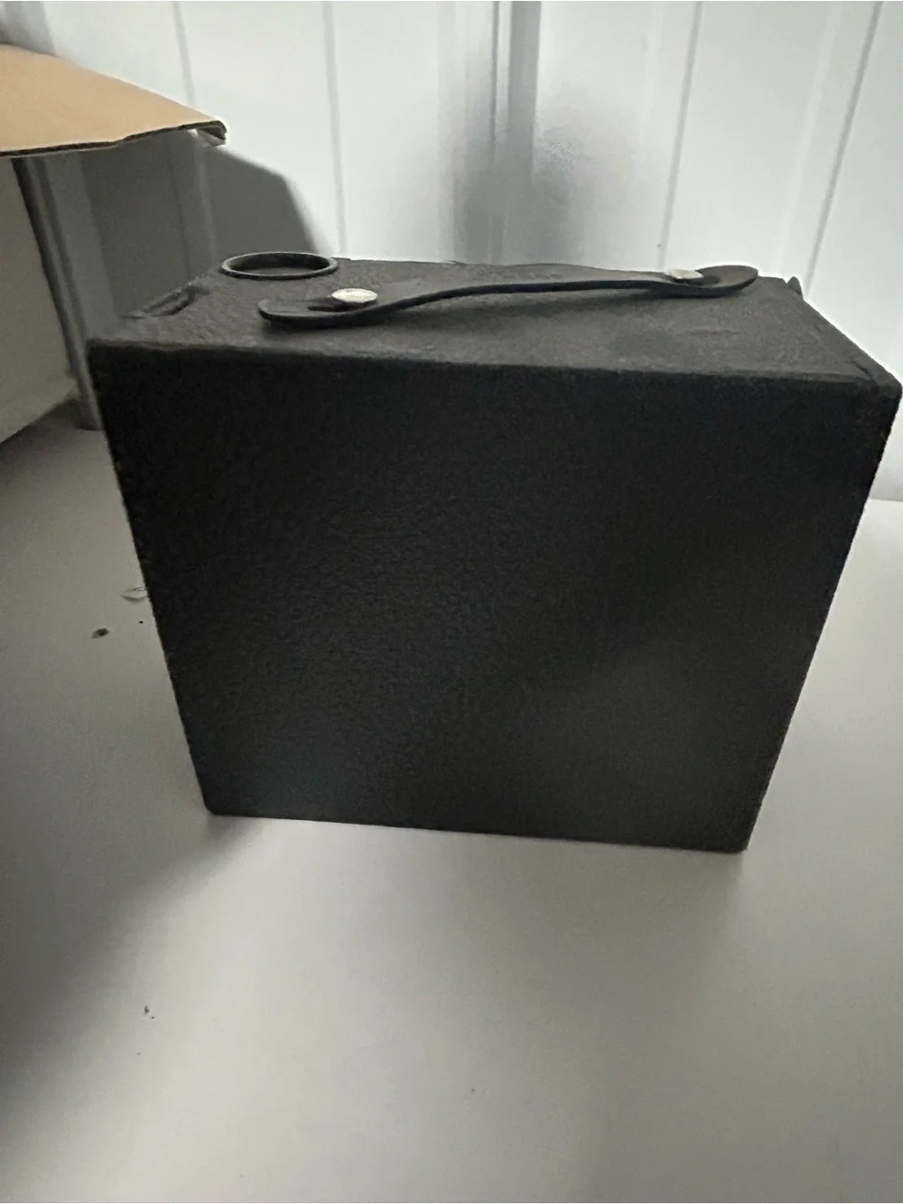 Black Portable Box Camera - Compact Vintage-Style Camera